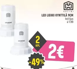 LED LIEKKI KYNTTILÄ 9CM