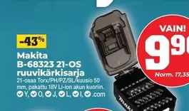 Makita - B-68323 21-OS ruuvikärkisarja