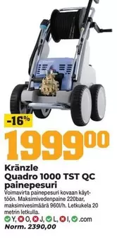 Quadro 1000 TST QC painepesuri