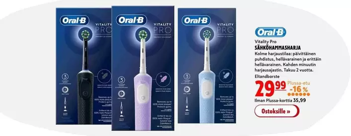 Oral B - Vitality Pro Sähköhammasharjapakkaus