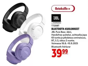 JBL - T720BT BLUETOOTH-KUULOKKEET