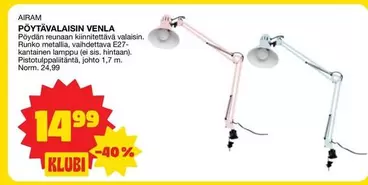 PÖYTÄVALAISIN VENLA