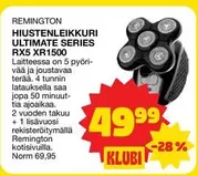 HIUSTENLEIKKURI ULTIMATE SERIES RX5 XR1500