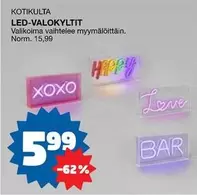 LED-VALOKYLTIT