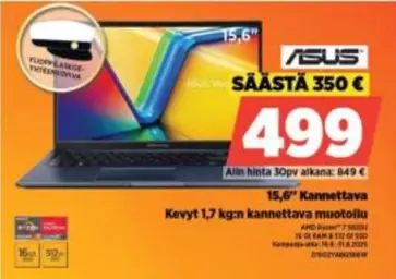 Asus - 15,6" Kannettava