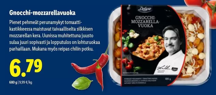 Gnocchi-mozzarellavuoka