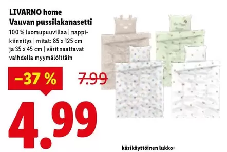 Lukko - Vauvan pussilakanasetti