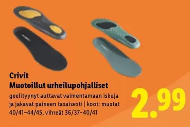 Muotoillut urheilupohjalliset