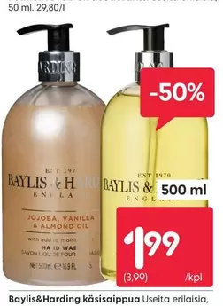 käsisaippua Useita erilaisia