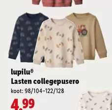 Lasten collegepusero