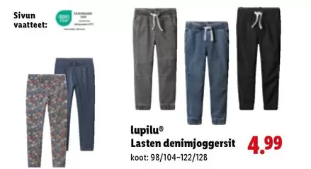 Lasten denimjoggersit