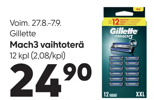 Mach3 vaihtoterä