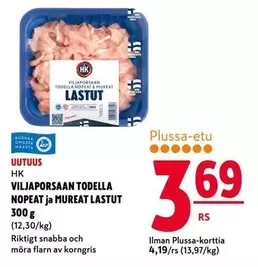 VILJAPORSAAN TODELLA NOPEAT ja MUREAT LASTUT