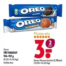 Oreo - TÄYTEKEKSIT