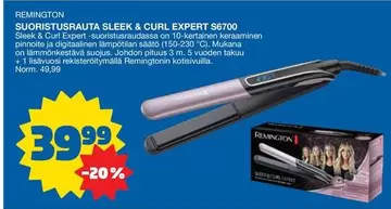SUORISTUSRAUTA SLEEK & CURL EXPERT 56700