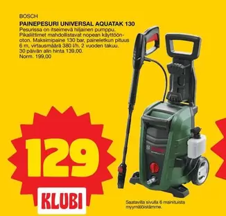 PAINEPESURI UNIVERSAL AQUATAK 130