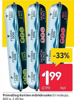 Koirien märkäruoka Eri makuja