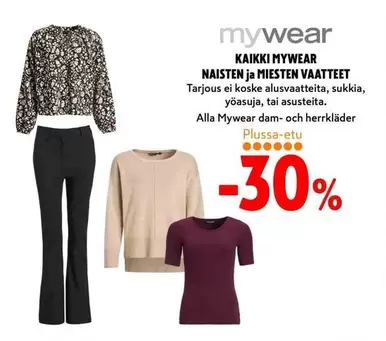 NAISTEN ja MIESTEN VAATTEET