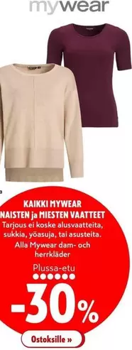 NAISTEN ja MIESTEN VAATTEET