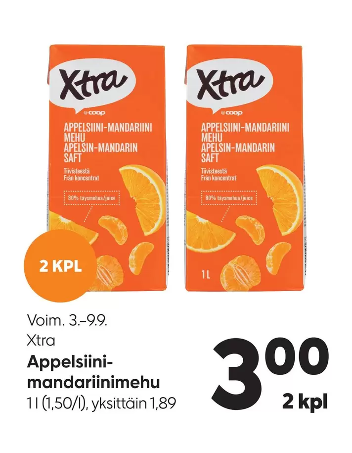 Appelsiini-mandariinimehu