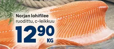 Norjan lohifilee ruodittu, c-leikkuu