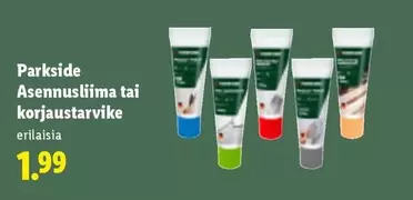 Asennusliima tai korjaustarvike