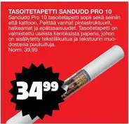 TASOITETAPETTI SANDUDD PRO 10