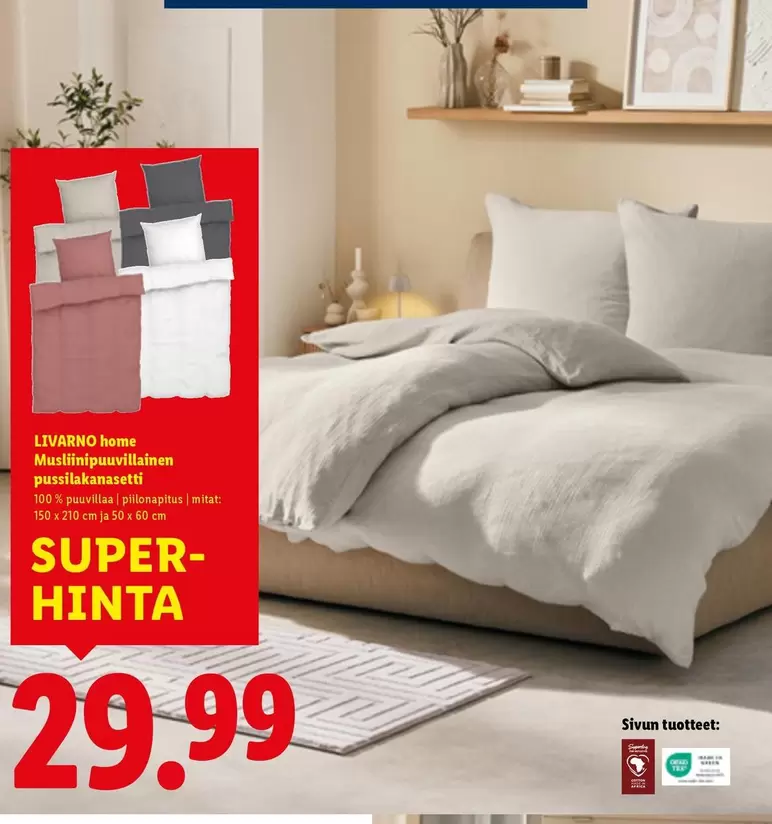 home Marsutilaispuuvillainen pussilakanasetti