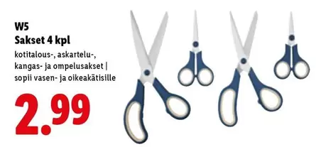 Sakset 4 kpl