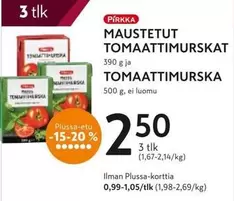 MAUSTETUT TOMAATTIMURSKAT