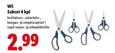 Sakset 4 kpl