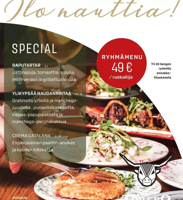 ILO - RYHMÄMENU
