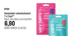 Hampaiden valkaisuliuskat
