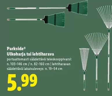 Ulkoharja tai lehtiharava