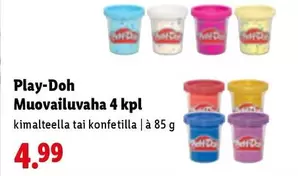 Muovailuvaha 4 kpl