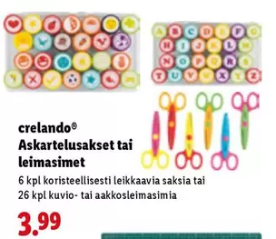 Askartelusakset tai leimasimet