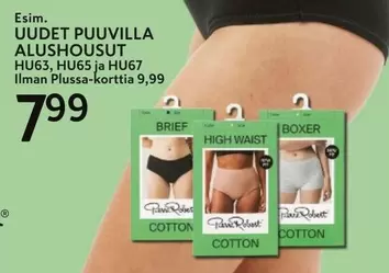 UUDET PUUVILLA ALUSHOUSUT HU63, HU65 ja HU67