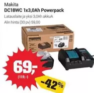 Makita - DC18WC 1x3,0Ah Powerpack