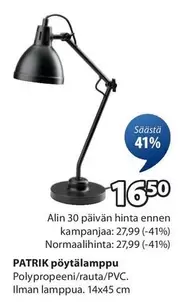 PATRIK pöytälamppu