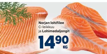 Norjan lohifilee C-leikkuu ja Lohimedaljongit