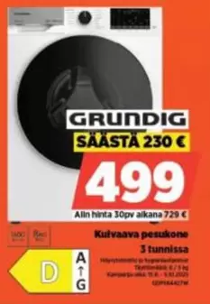 Kulvaava pesukone