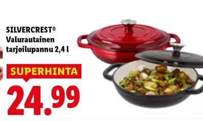 Valurautainen tarjoilupannu 2,4 l