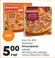 Kiviuunipizzat