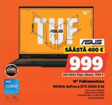 Asus - 16" Pelikannettava