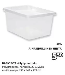 BASIC BOX säilytyslaatikko