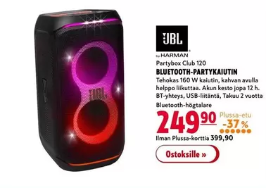 JBL - Partybox Club 120 BLUETOOTH-PARTYKAIUTIN