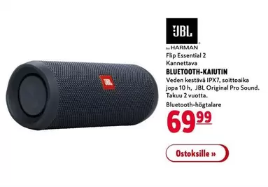 JBL - Flip Essential 2 Kannettava BLUETOOTH-KAIUTIN