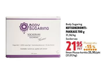 Body Sugaring KOTISOKEROINTI-PAKKAUS 700 g
