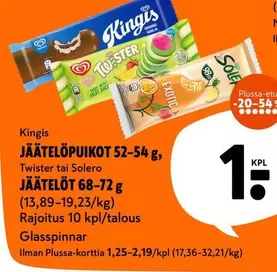 JÄÄTELÖPUIKOT
