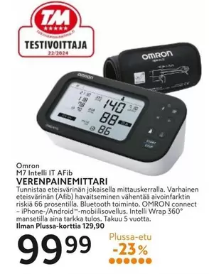 Omron - M7 Intelli IT AFib VERENPAINEMITTARI